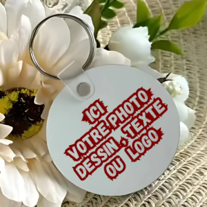 4 porte clés ronds personnalisables maroc photo