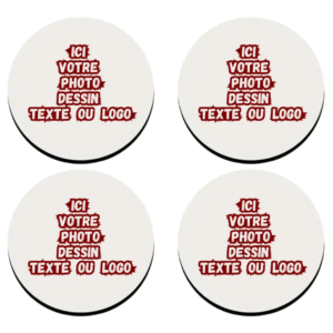 Lot de 4 dessous de verre personnalisables maroc yii.ma