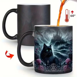 Mug noir, magique, personnalisable