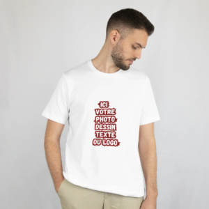 T-Shirt blanc S personnalisable livraison au Maroc