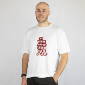 T-Shirt blanc XL personnalisable livraison au Maroc