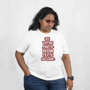 T-Shirt blanc XXL personnalisable livraison au Maroc