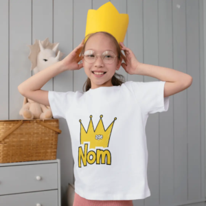 T-shirt pré-personnalisé «Anniversaire» (6 a), 100% coton