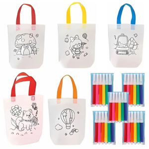 kit 5 sacs + 5 sachets de 6 marqueurs personnalisé