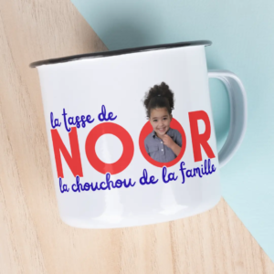 mug emaillé le chouchou de la famille personnalisable yii.ma