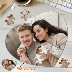 puzzle coeur personnalisable maroc photo