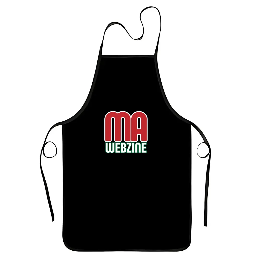 Tablier de cuisine noir personnalisable – Image 2