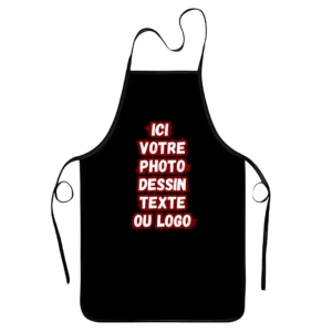 tablier noir personnalisable maroc
